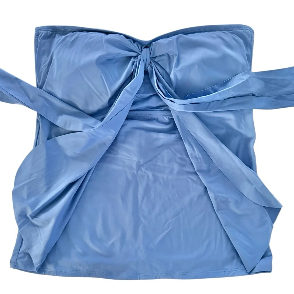 Tommy Bahama Pearl Sarong Wrap Bandini Top - Blue Monday - Picture 4 of 10